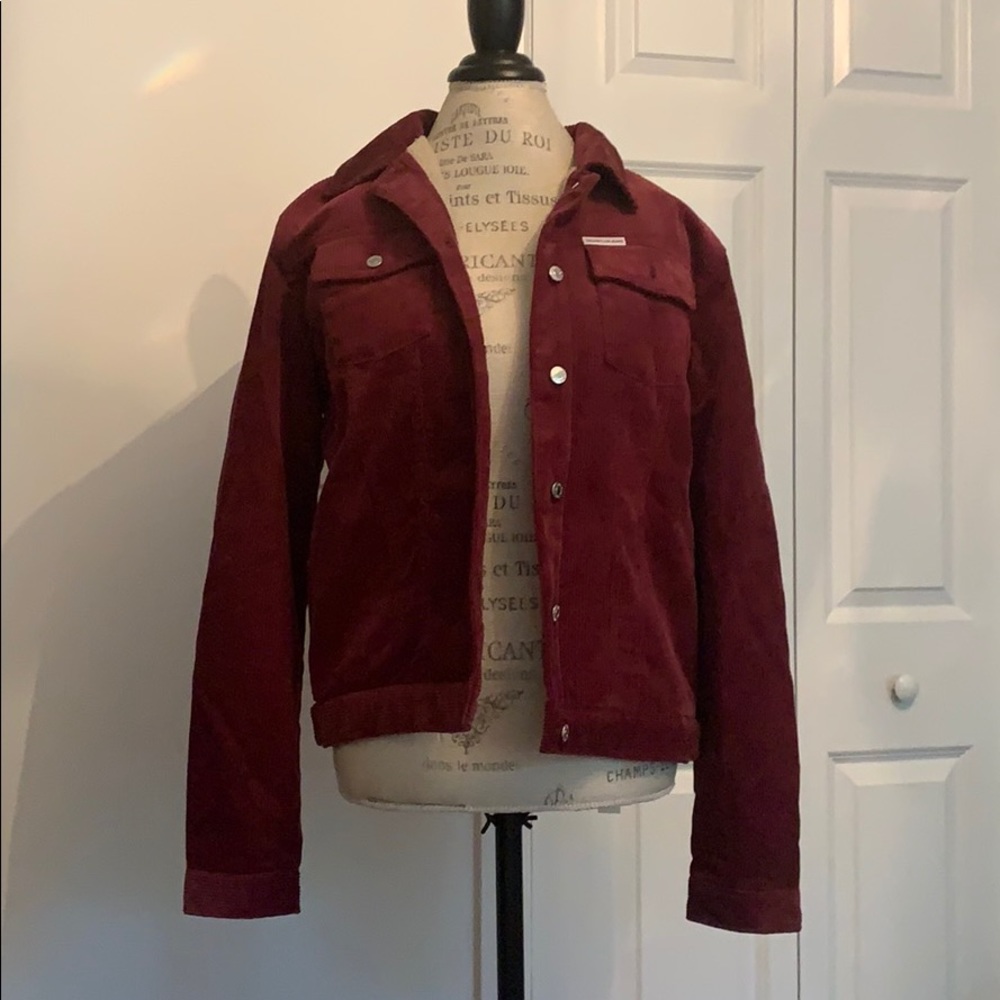 Sherpa lined corduroy jacket